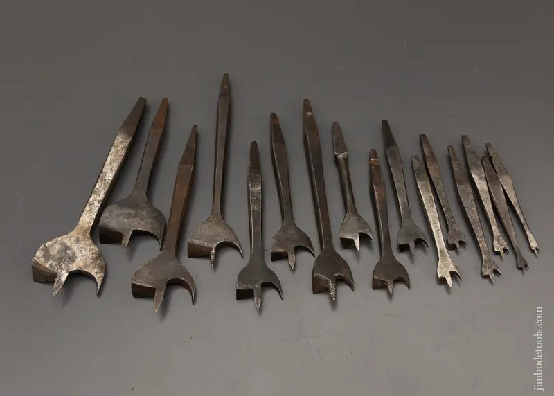 Working Set Of 16 19Th Century Center Bits For Bit Brace - 102406 1