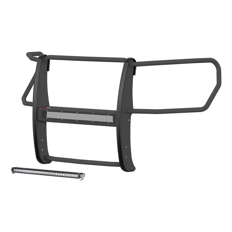 Aries 2170035 Pro Series Black Steel Grille Guard With Integrated Light Bar – Silverado 1500 Fit 1