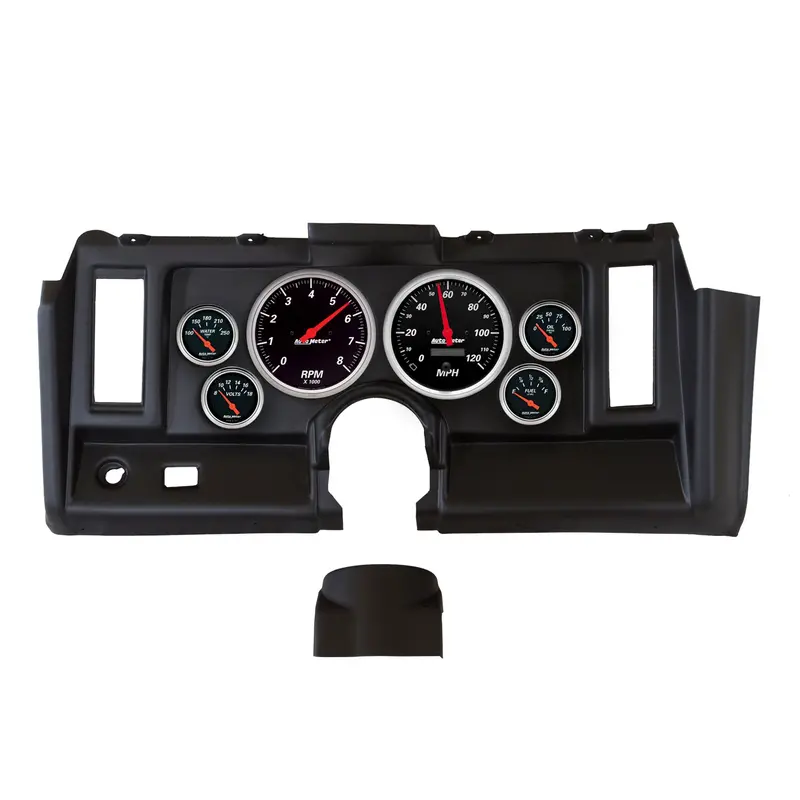 Autometer 7021-Db Direct-Fit Dash Kit For 1969 Camaro – Includes Tach, Speedo, Fuel, Oil Pressure, Water Temp & Volt Gauges 1