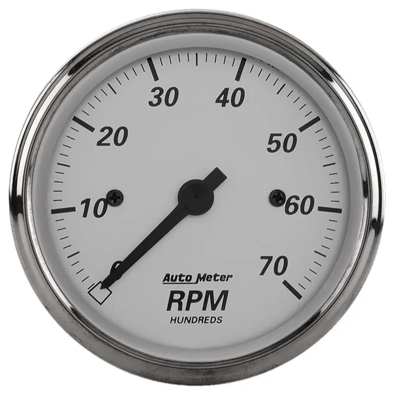 Autometer American Platinum 3-1/8-Inch Tachometer – 7,000 Rpm In-Dash Gauge 1