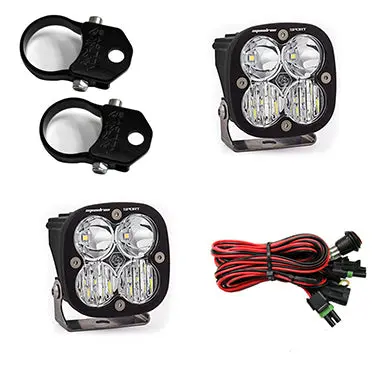 Baja Designs Squadron Sport Led Light Pod Kit – 1.75" Round Pods With A-Pillar Mounts For Polaris Utvs 1