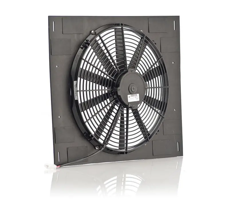 Be Cool 75614 Euro-Style Radiator Shroud – 16-Inch Fan Compatible, Black Finish 1