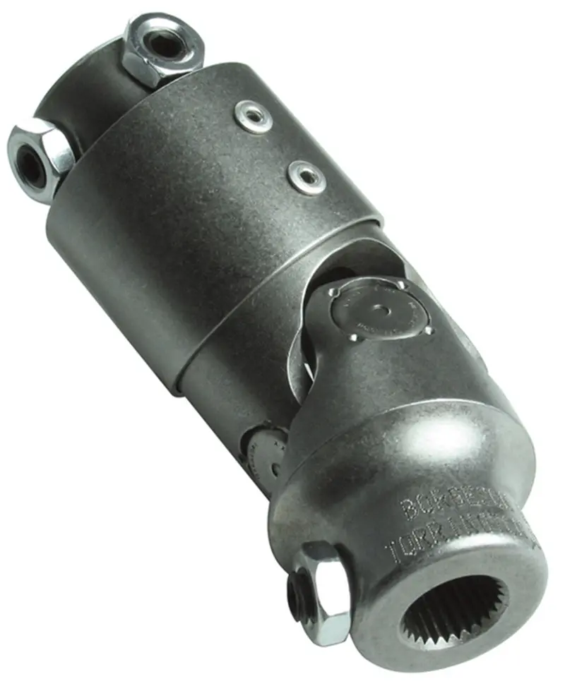 Borgeson 034928 Steering U-Joint With Vibration Damper – 3/4" Double-D, 11/16"-40 Thread 1