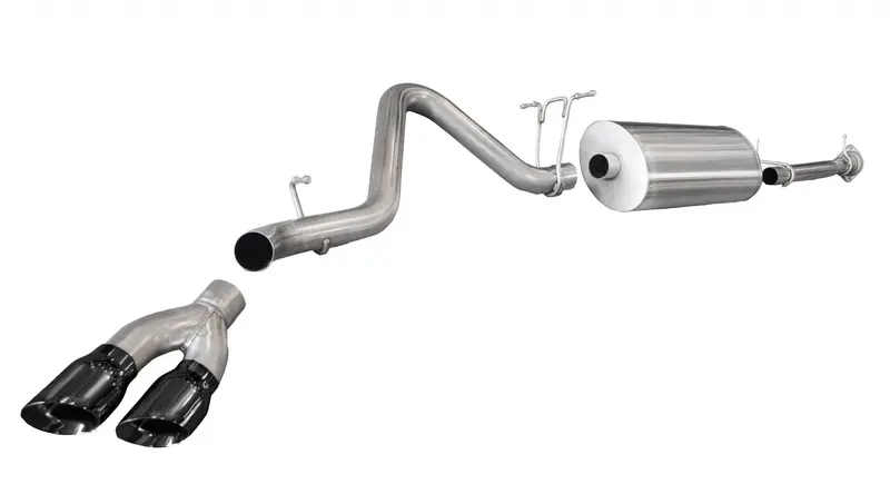 Corsa Performance 14796Blk Cat-Back Exhaust System – 3-Inch Single-Side Exit With Dual 4-Inch Black Pvd Tips 1