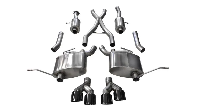 Corsa Performance 14992Blk Dual-Exit Cat-Back Exhaust For 2014–2019 Jeep Grand Cherokee Summit 5.7L 1