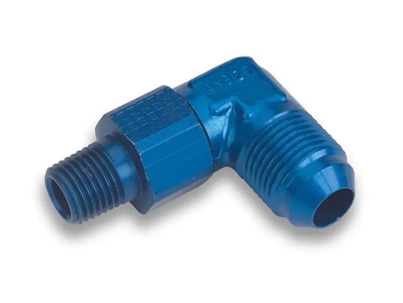 Earl’S 922103Erl 90-Degree Aluminum An-To-Npt Adapter Fitting 1