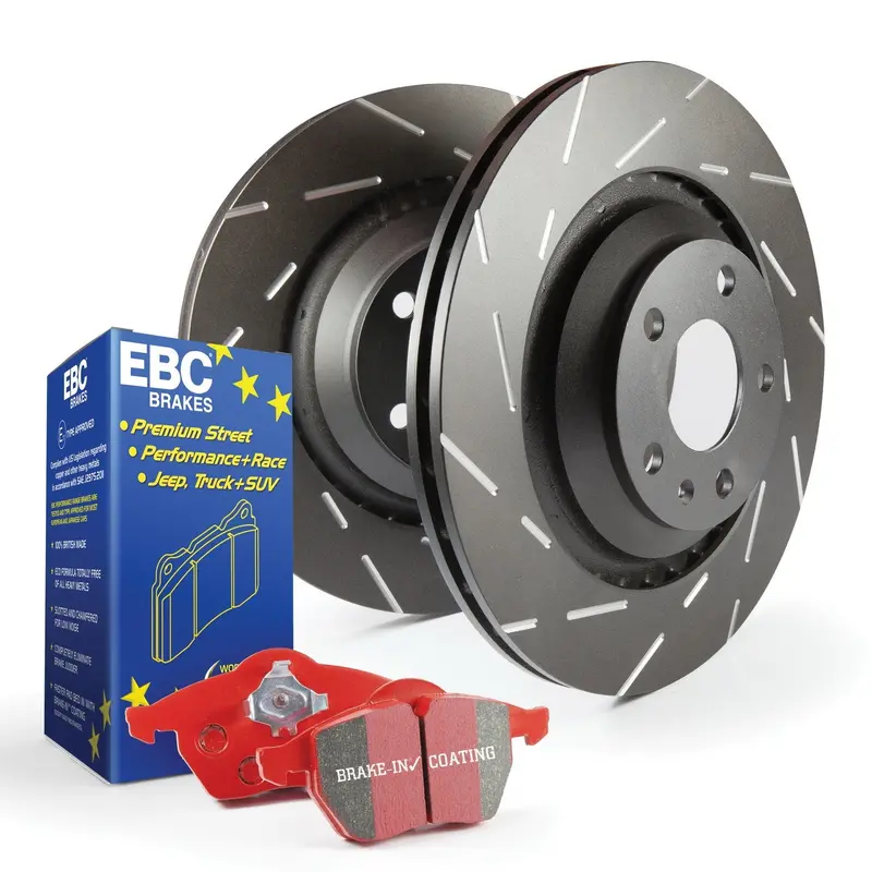 Ebc Brakes S4Kf1301 Redstuff Performance Brake Kit With Usr Drilled & Slotted Rotors 1