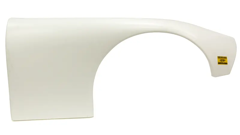 Fivestar 660-23-Wr Right-Side Plastic Fender With White Finish And 8" Tire Mounting 1