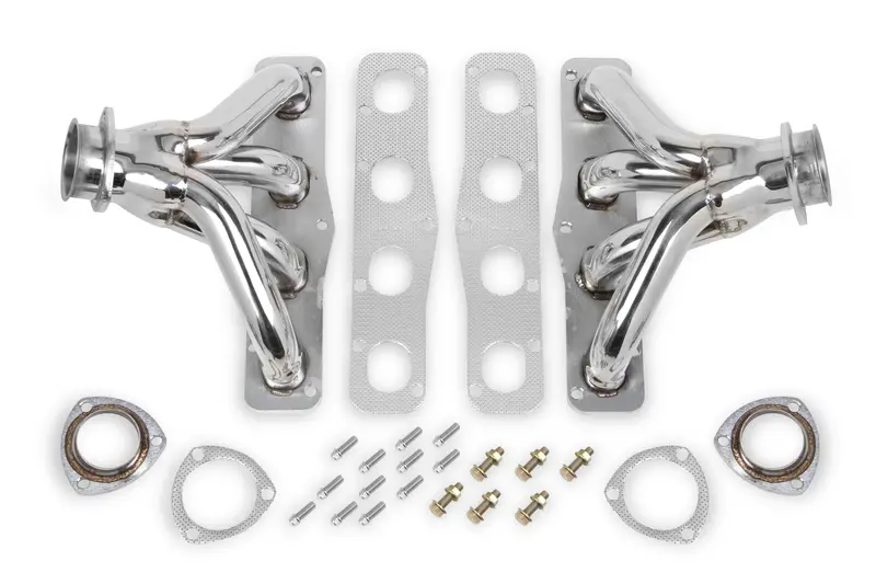 Flowtech 13700-7Flt Compact Block-Hugger Exhaust Headers – Cast Iron, Direct-Fit 1