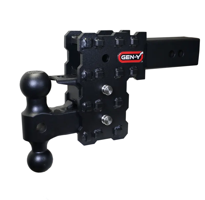 Gen-Y Gh-2423X Phantom-X Dual-Ball & Pintle Hitch – 2.5" Shank, 5" Drop, 16,000 Lb Capacity 1