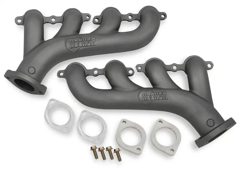 Hooker 8502-5Hkr Cast Iron Exhaust Manifolds – High-Flow Design 1