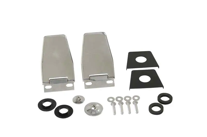 Kentrol 30516 Hardtop Liftgate Hinge Pair For Jeep Yj/Tj (1987–2006) – Polished Silver Finish 1