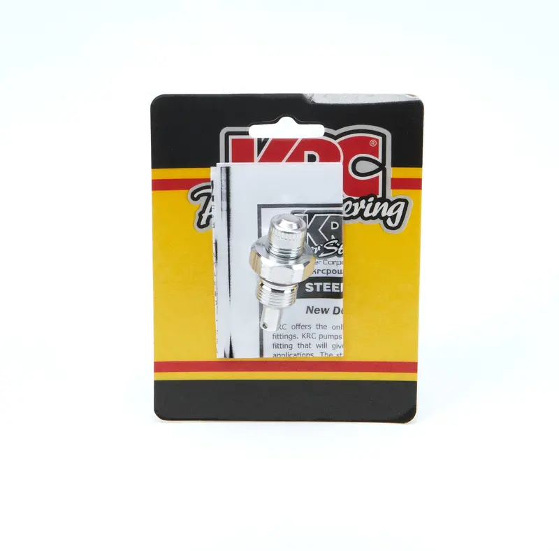 Krc Power Steering 25308000 Aluminum Flow Control Valve – -6An Male Inlet, Blank Id 1