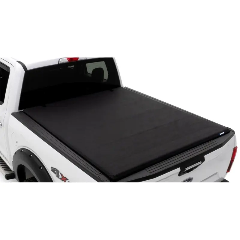 Lund Genesis Roll-Up Tonneau Cover – Premium Black Leather-Texture Design 1