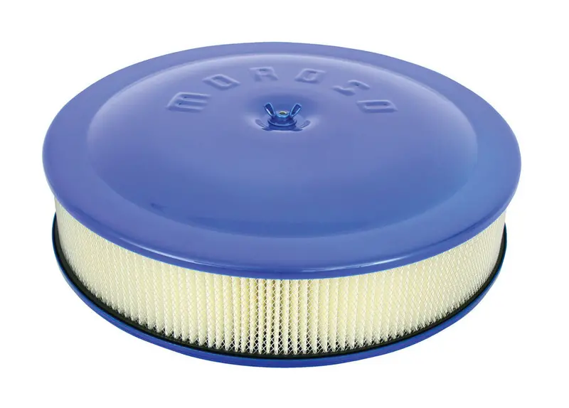 Moroso Blue Pre-Filter Air Cleaner – 14" Diameter × 3" Height, Reusable Synthetic Media 1