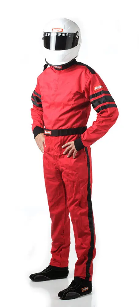 Racequip 110016 Single-Layer Fire Suit – Red, X-Large, Sfi 3.2A/1 Rated 1