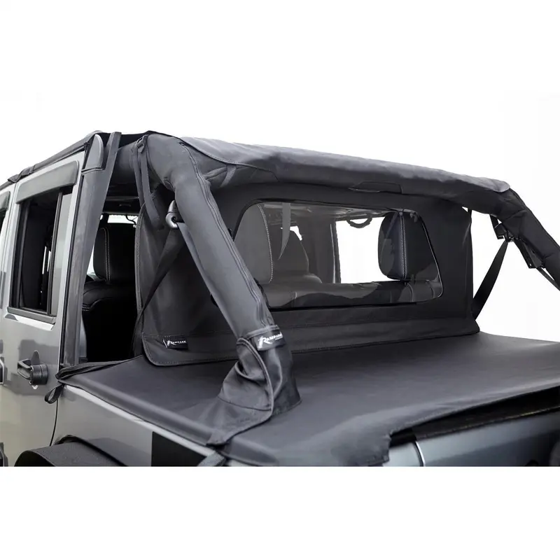 Rampage 990035 Black Diamond Windbreaker For Jeep Wrangler Tops 1