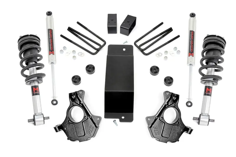 Rough Country 12440 3.5" Lift Kit With Cast Steel Lower Control Arms For 2014–2018 Chevy/Gmc 1500 1