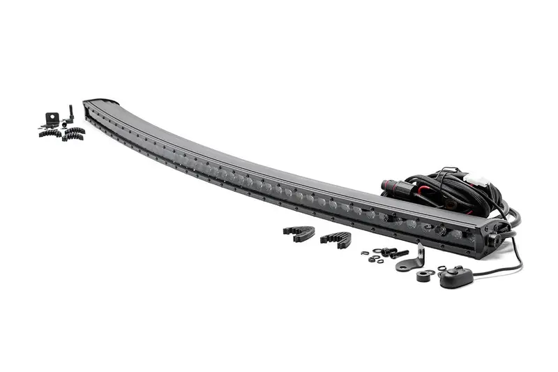 Rough Country 72750Bl – 50-Inch Curved Single-Row Cree Led Light Bar (Black) 1