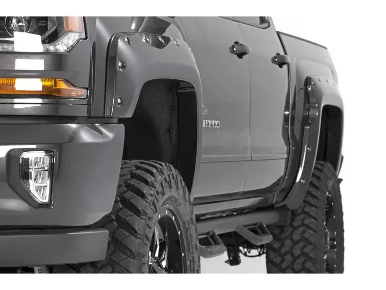 Rough Country Fc11612Gaz Pocket-Style Fender Flares For Chevy Silverado 1500 (2016–2018) 1