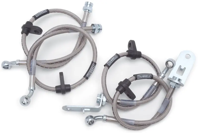 Russell Street-Legal Stainless Steel Brake Line Kit – 3-Line Set With 4-Inch Lift Compatibility 1