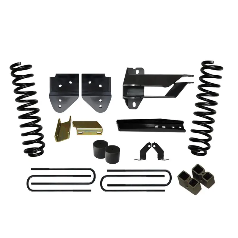 Skyjacker F17451K 4-Inch Lift Kit For 2017–2019 Ford F-250 Super Duty – Includes Front Coils, Track Bar, Radius Arms, Steering Stabilizer, Sway Bar Relocation, Bump Stops, Spacers, Rear Blocks & U-Bolts 1
