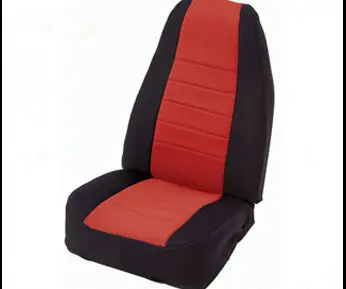 Smittybilt 46930 Neoprene Rear Seat Cover For 2007 Jeep Wrangler Jk Two-Door (Black/Red) 1
