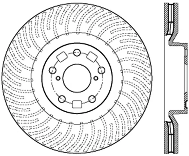 Stoptech 126.44185Sr Sport Slotted Brake Rotor – Front Right, High-Performance 1