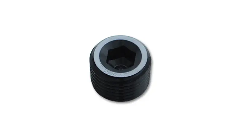 Vibrant Performance 10495 Anodized Black 6061 Aluminum 1" Npt Socket Pipe Plug 1