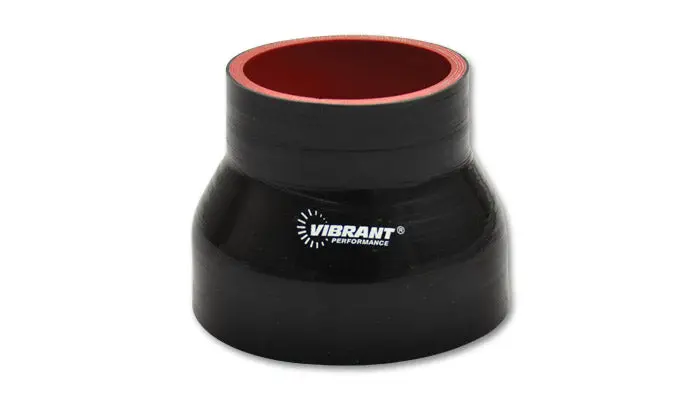 Vibrant Performance 2835 – 3.25" To 3.5" Black 4-Ply Reducer Coupling (3" Long) 1