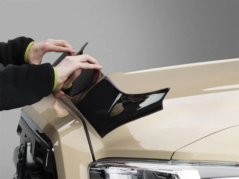 Weathertech Hood Protector – Durable Black Deflector For Paint And Windshield Protection 1